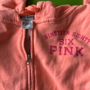 BS Pink zip up hoodie